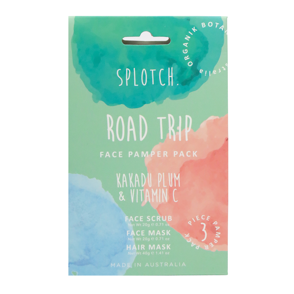 SPLOTCH BODY KAKADU PLUM & VITAMIN C ROAD TRIP FACE PAMPER PACK