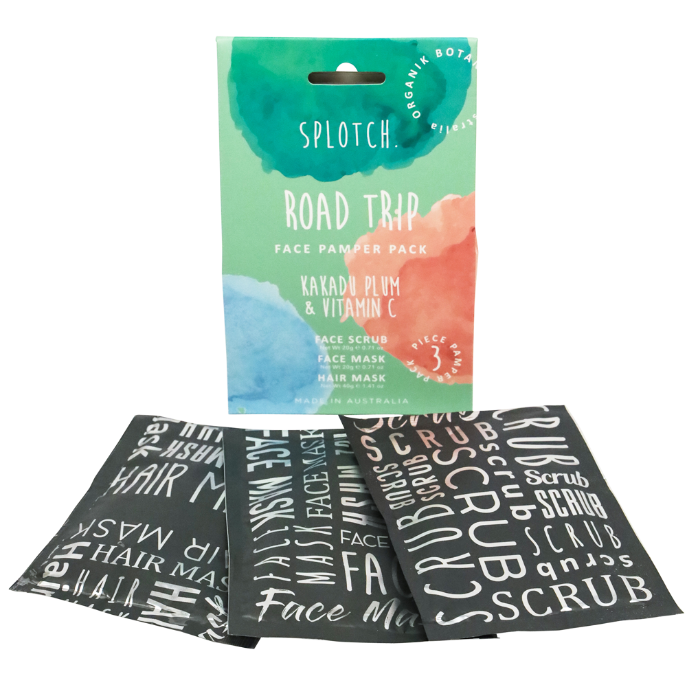 SPLOTCH BODY KAKADU PLUM & VITAMIN C ROAD TRIP FACE PAMPER PACK