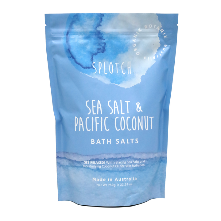 SPLOTCH BODY SEA SALT & PACIFIC COCONUT BATH SALTS